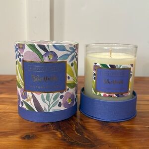 NEW Simply Indulgent Soy Jar Candle in Blue Violet w/ Decorative Box